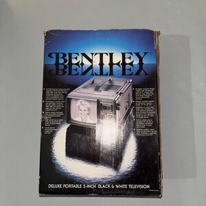 NIB Vintage Black & White Portable 5” TV